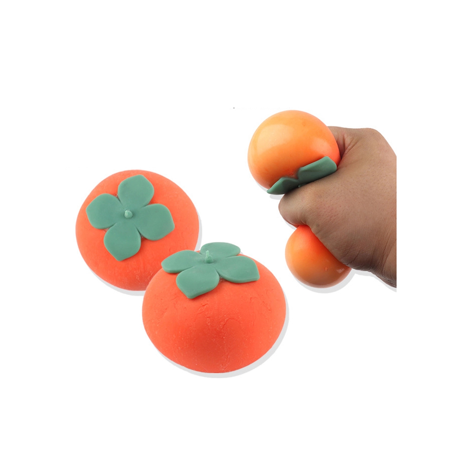 Silicone Squeeze Toys Stress Relief Persimmon 1