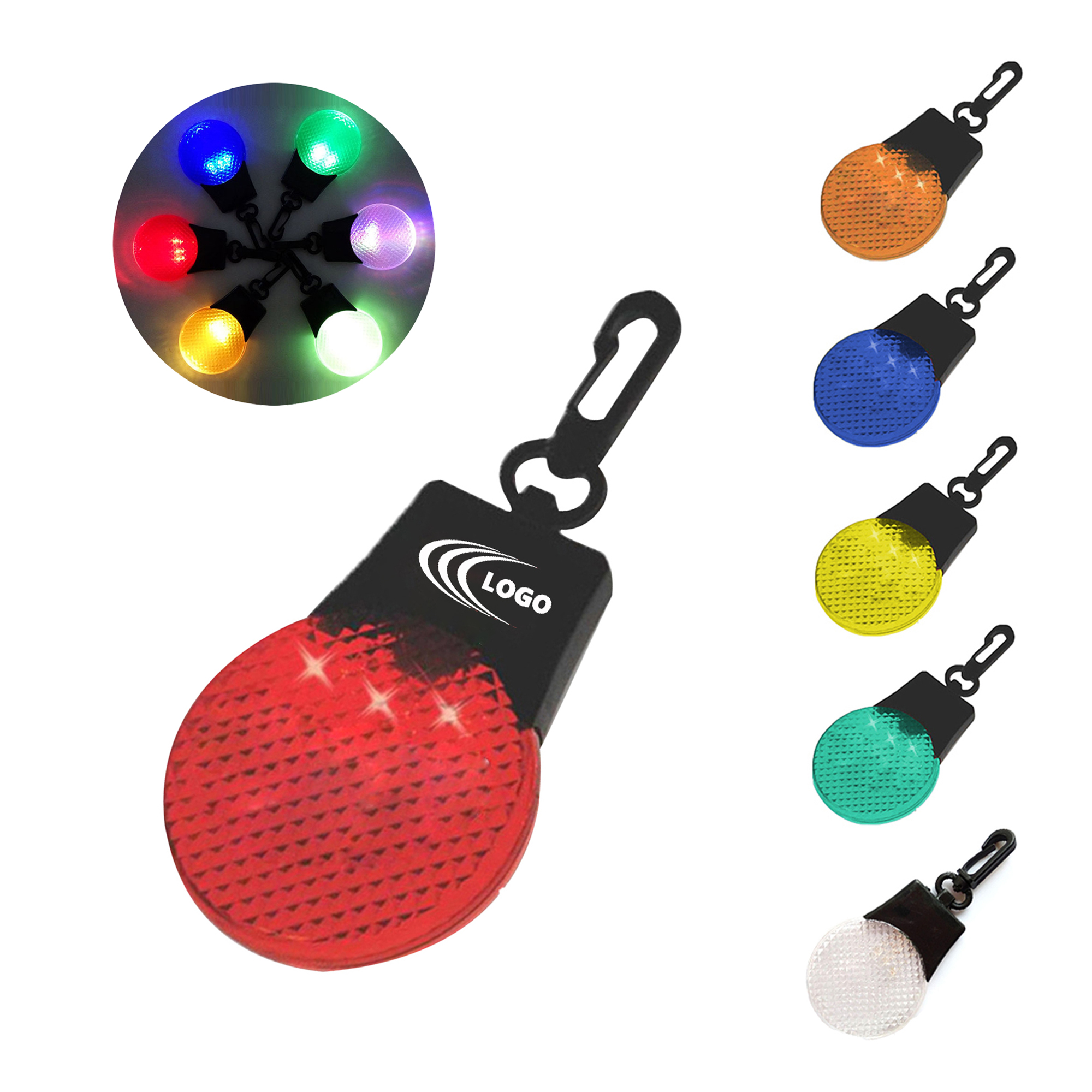 Led Emergency Light Reflector Keychain 1