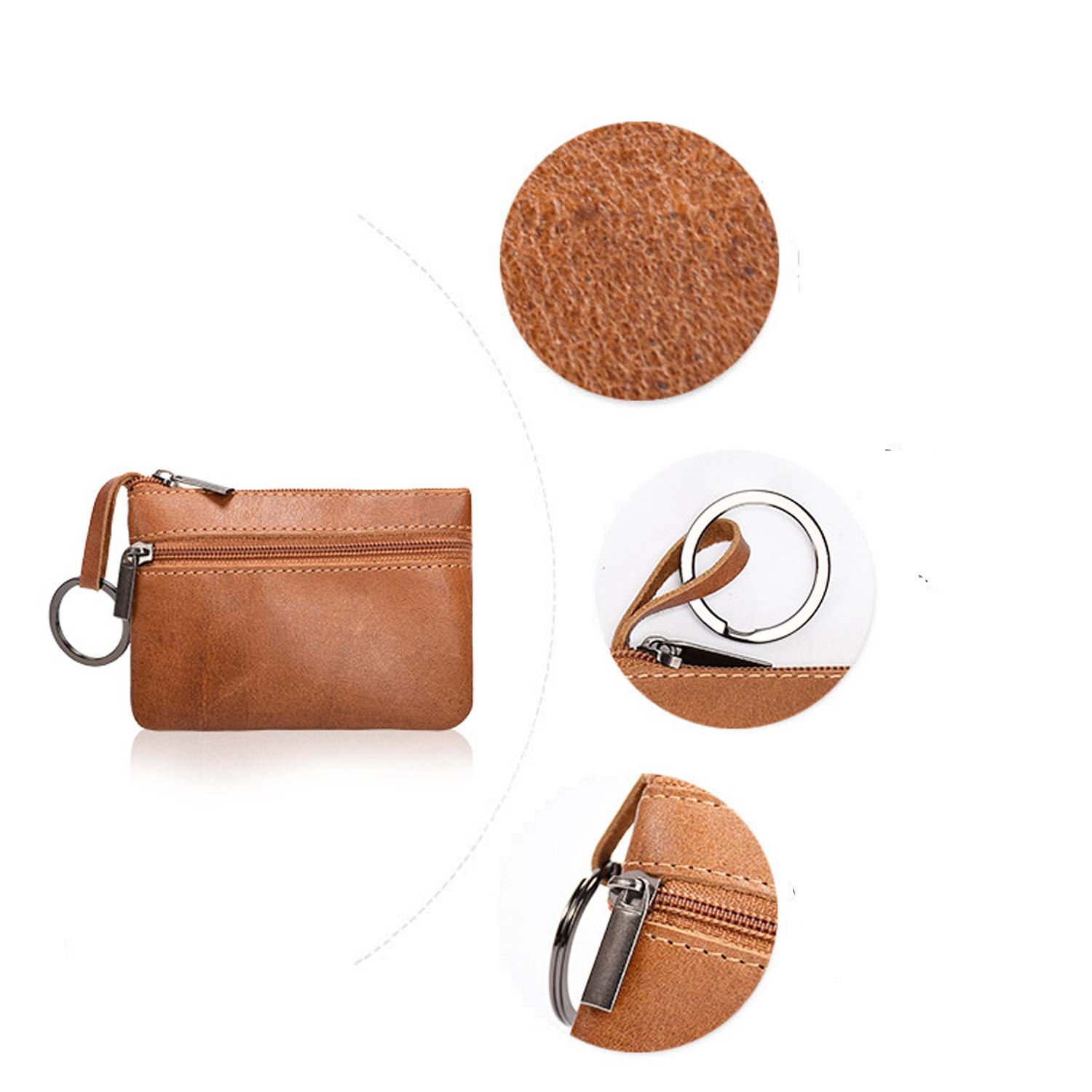 Genuine Leather Coin Wallet 2