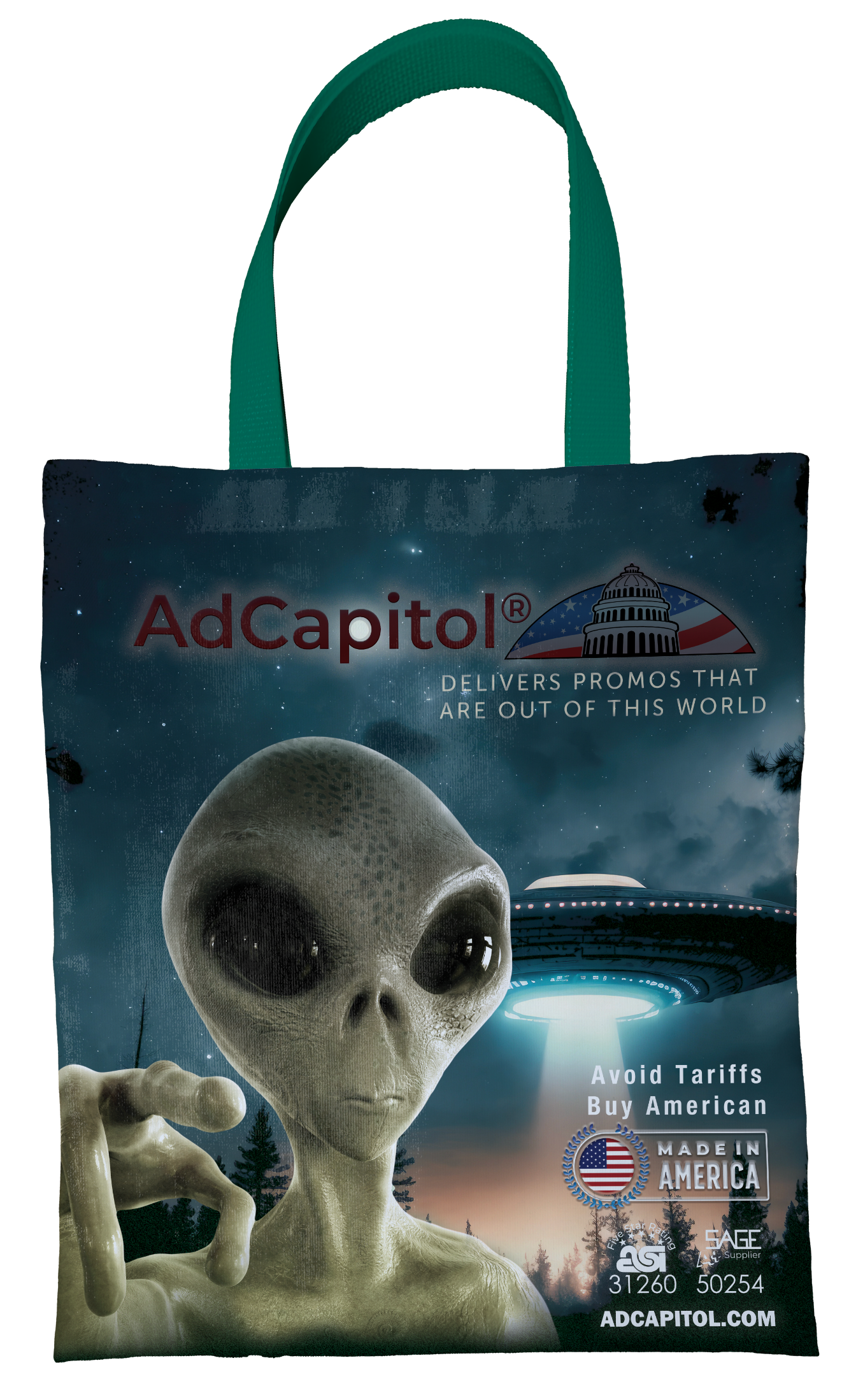 Sublimated Tote Bag, custom tote bag with logo imprint 3