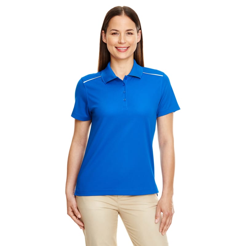 CORE365 Ladies' Radiant Performance Piqué Polo With Reflective Piping 7
