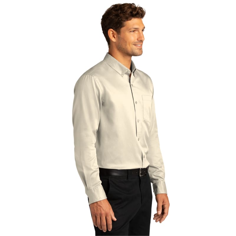 Port Authority Long Sleeve SuperPro React Twill Shirt. 101