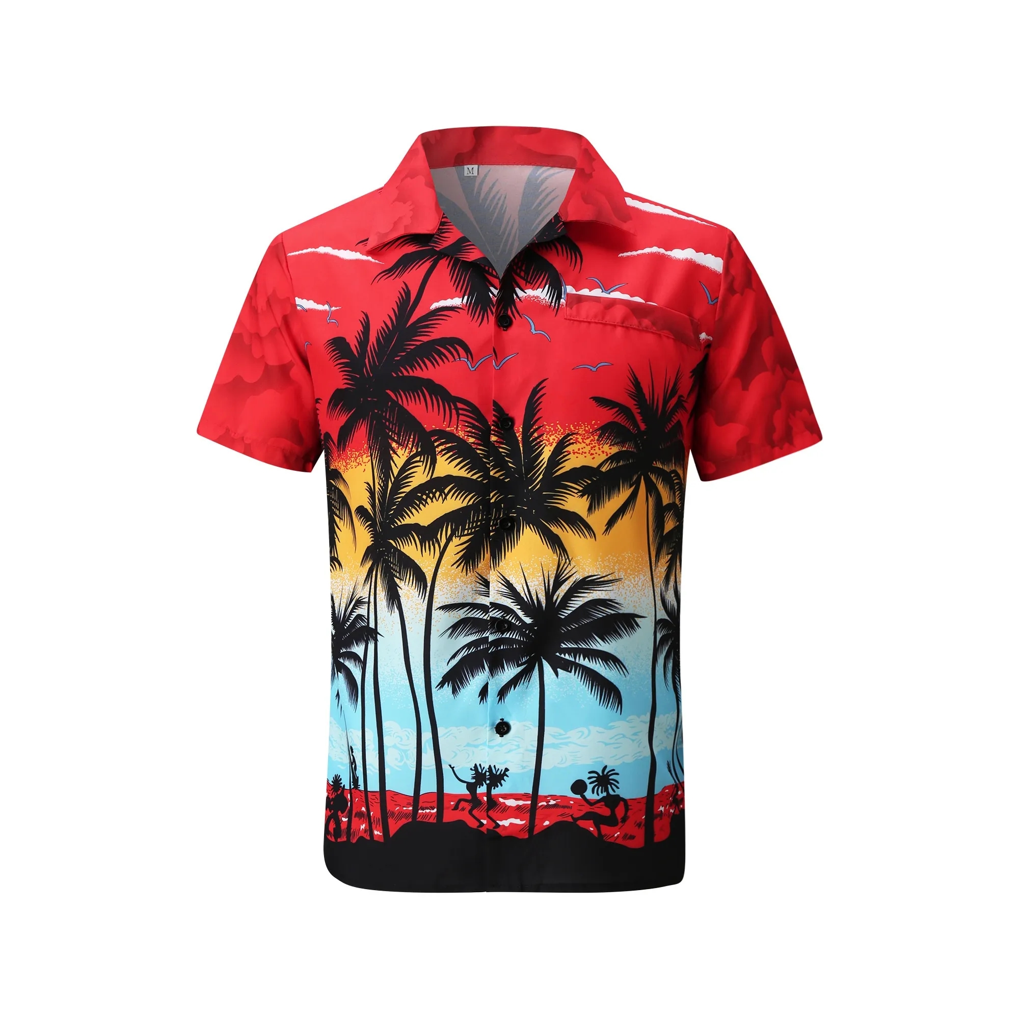 Short Sleeve Hawaiian Print Vacation Shirt 6