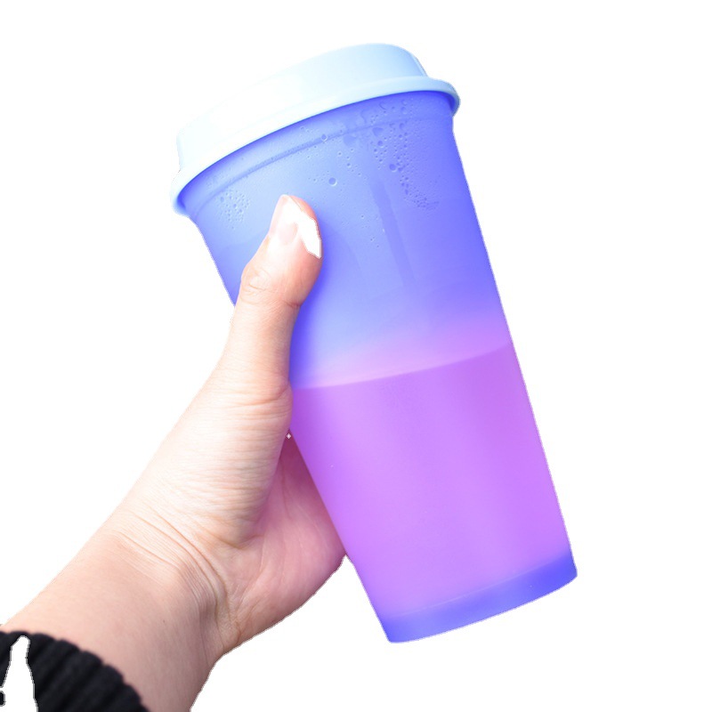 16 oz Hot Color Changing Cups w/ Lid 12