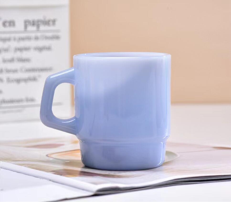 Coloured Stackable Glass Mug 5
