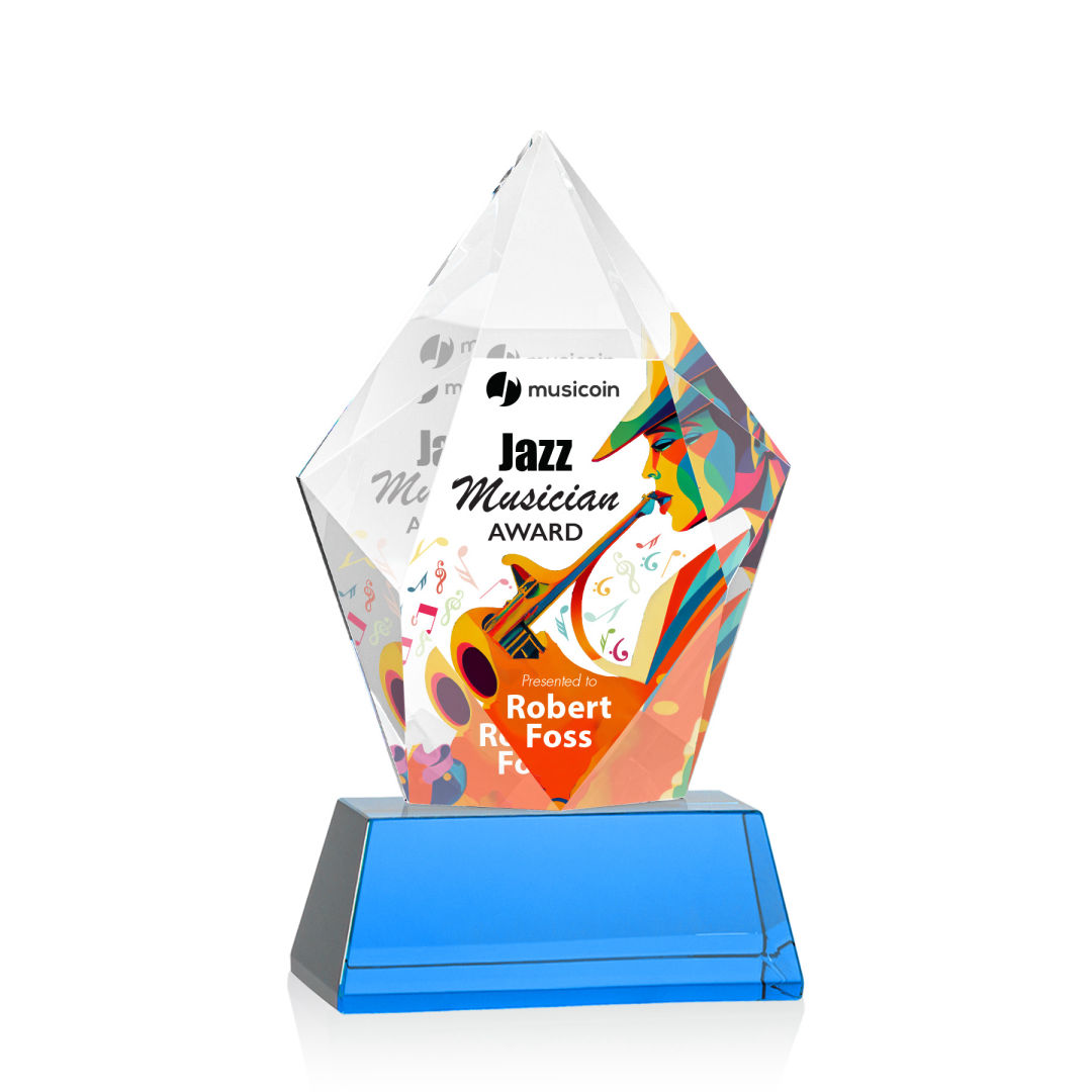 Devron VividPrint™ Award on Base - Sky Blue 15