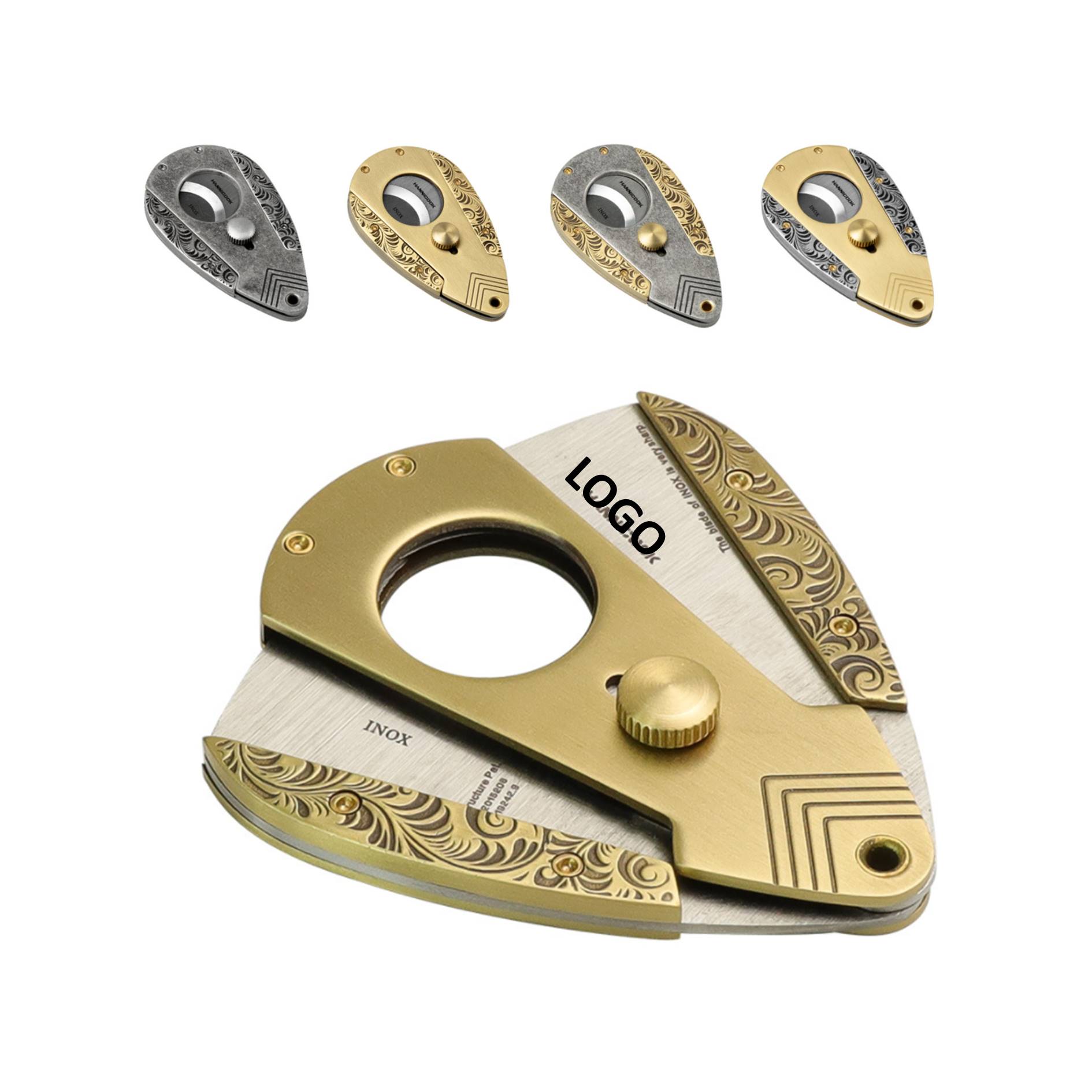Stainless Steel Vintage Cigar Cutter Gift Box 2