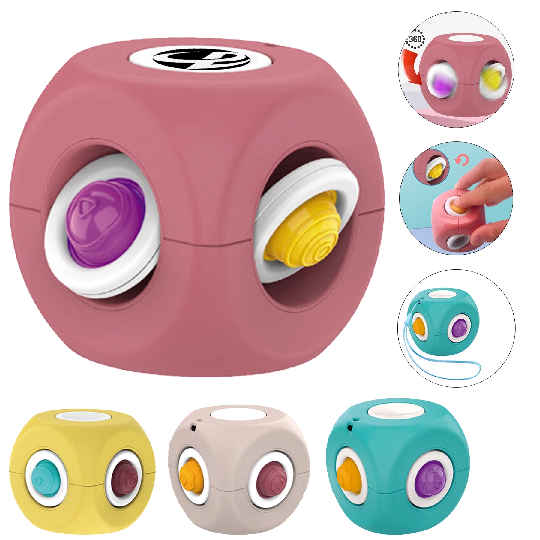 Rotatable Simple Dimple Fidget Toy Stress Relief Pop 1