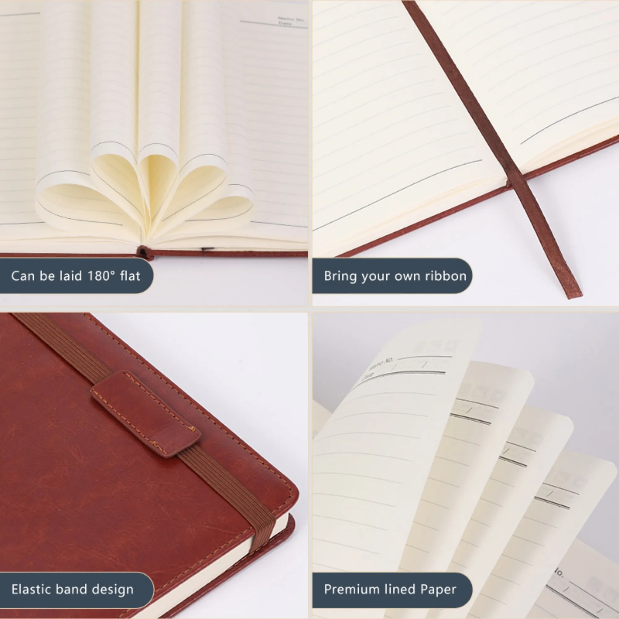 Vintage Elegance A5 Leather Notebook 8