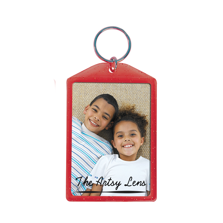 Translucent Sparkle Snap-In Keytag 12