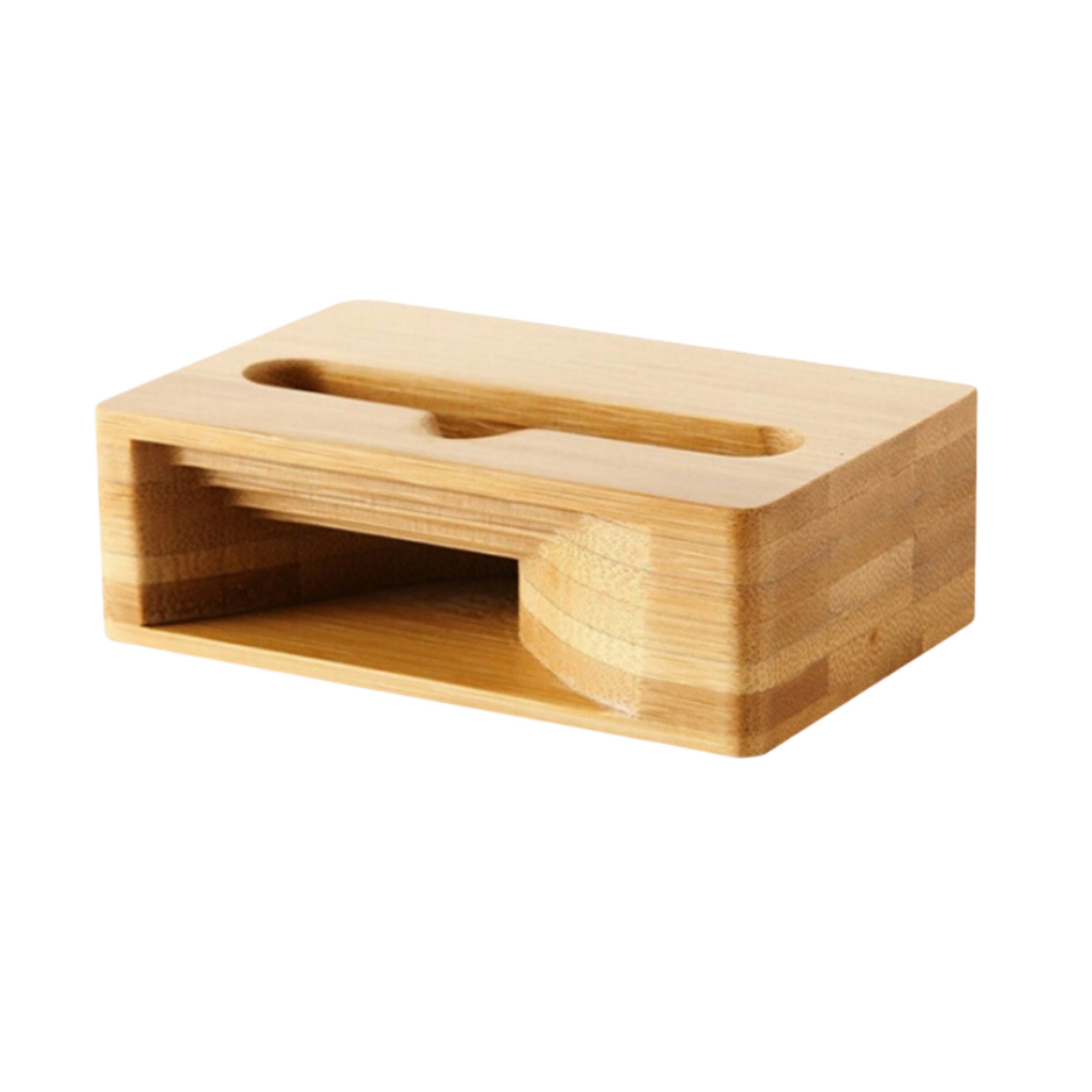 Bamboo Phone Holder Speaker Amplifier 5