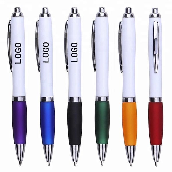 Satin Curvy Ballpoint Click Pen 5