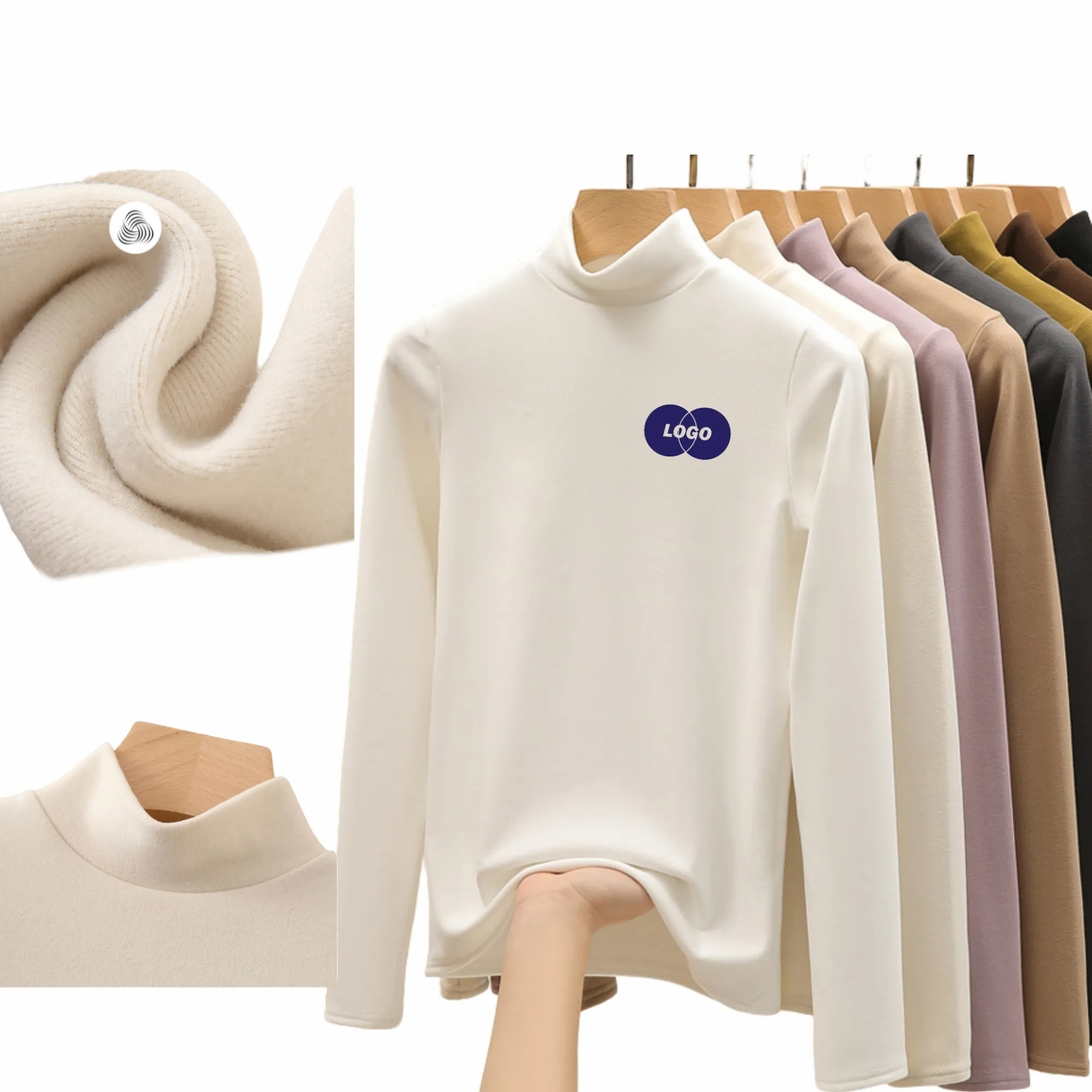 Half-High Neck Thermal Fleece Undershirt