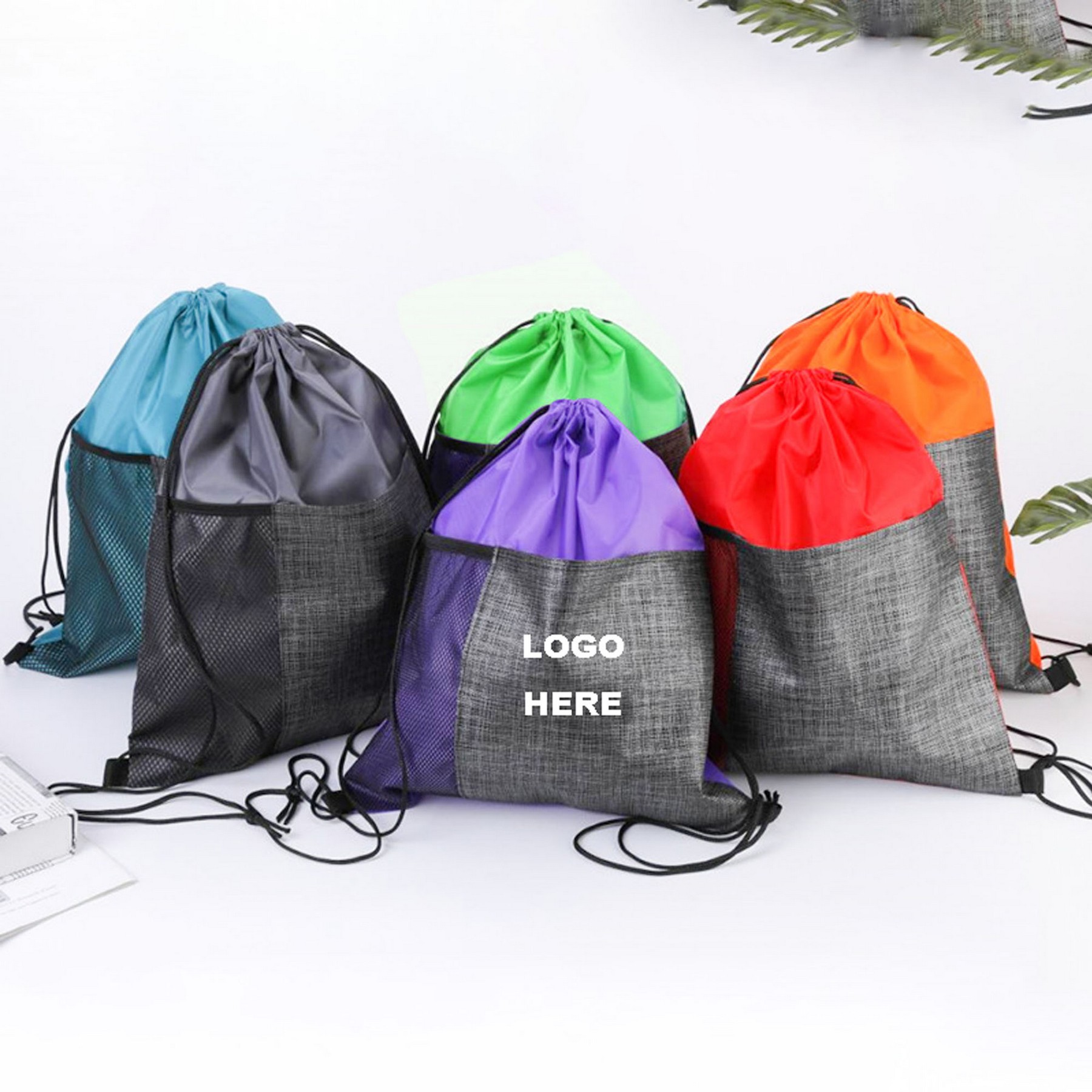 Etched Pocket Drawstring Sportpack