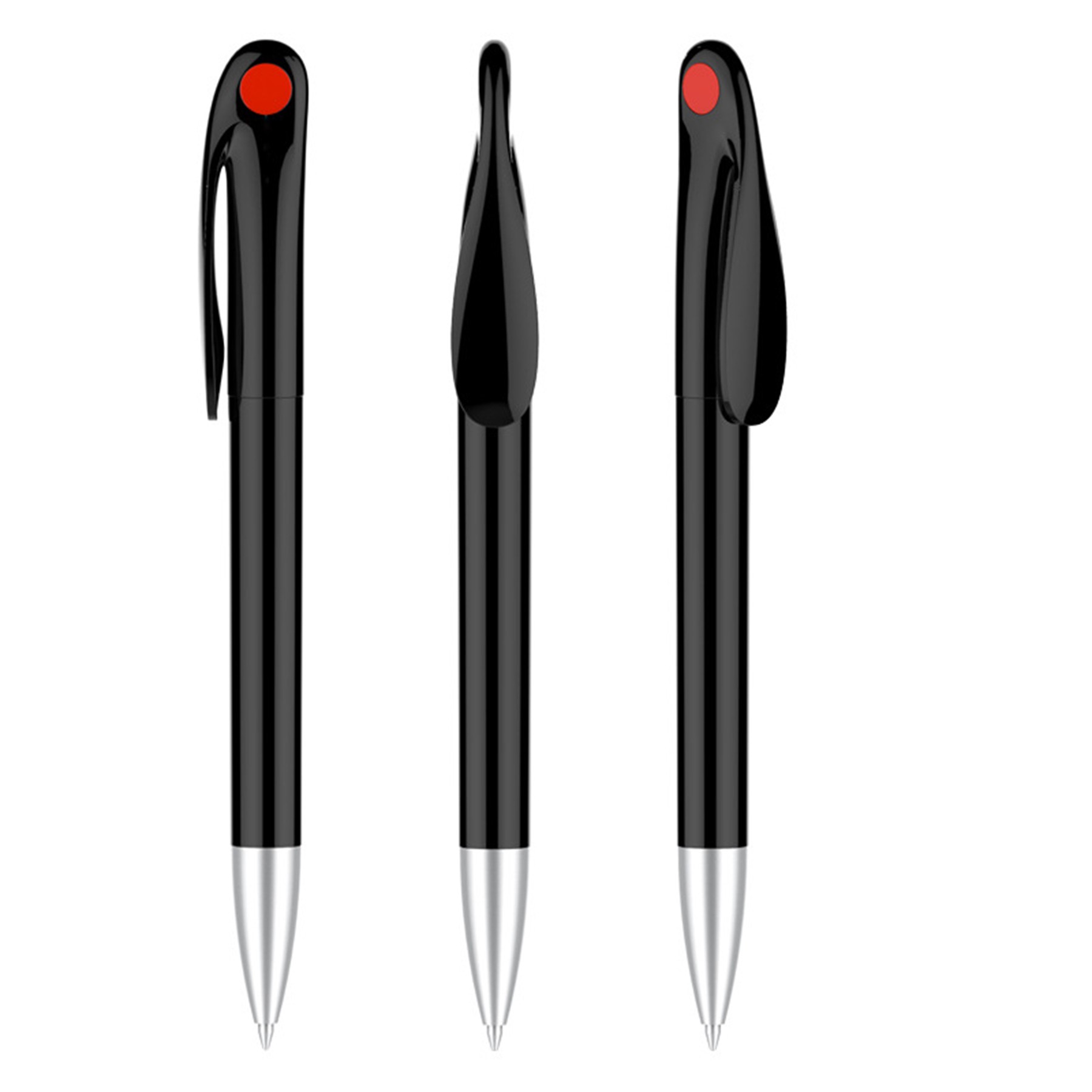 Plastic Black Ballpoint Spinning Bunny Pen 9