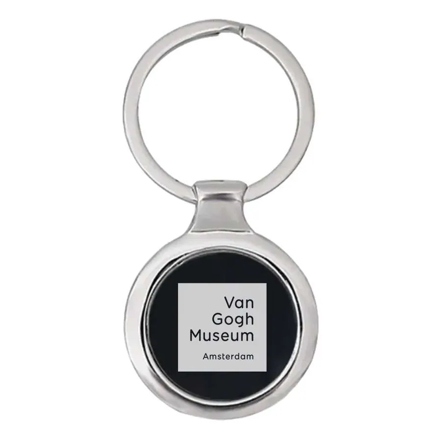 Fashionable Round Metal Keychain 4