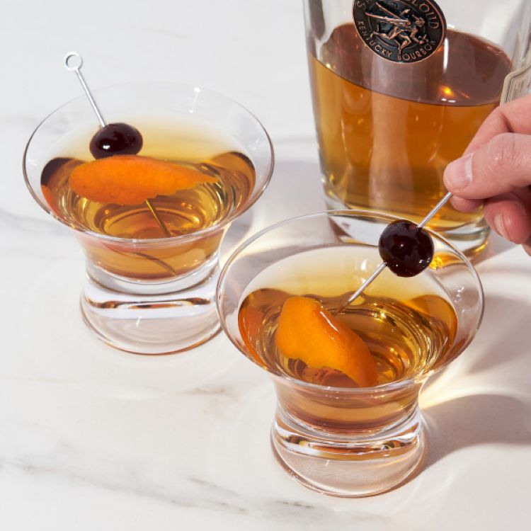 Viski® Crystal Manhattan Glass, set of 2 4
