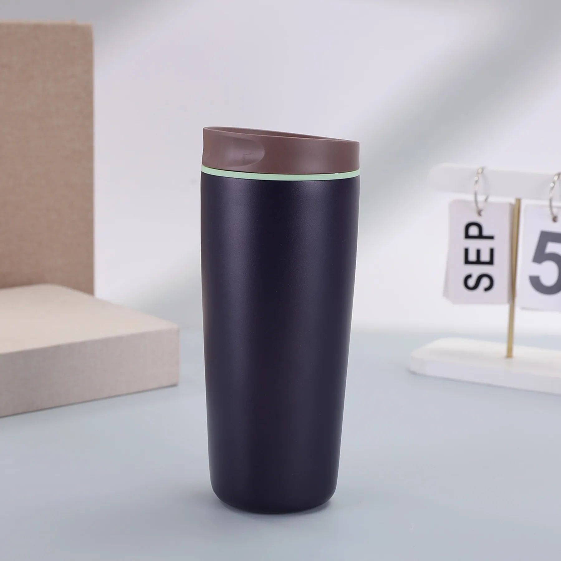 20 Oz. Double Wall Stainless Steel Vacuum Bounce Lid Tumbler 10
