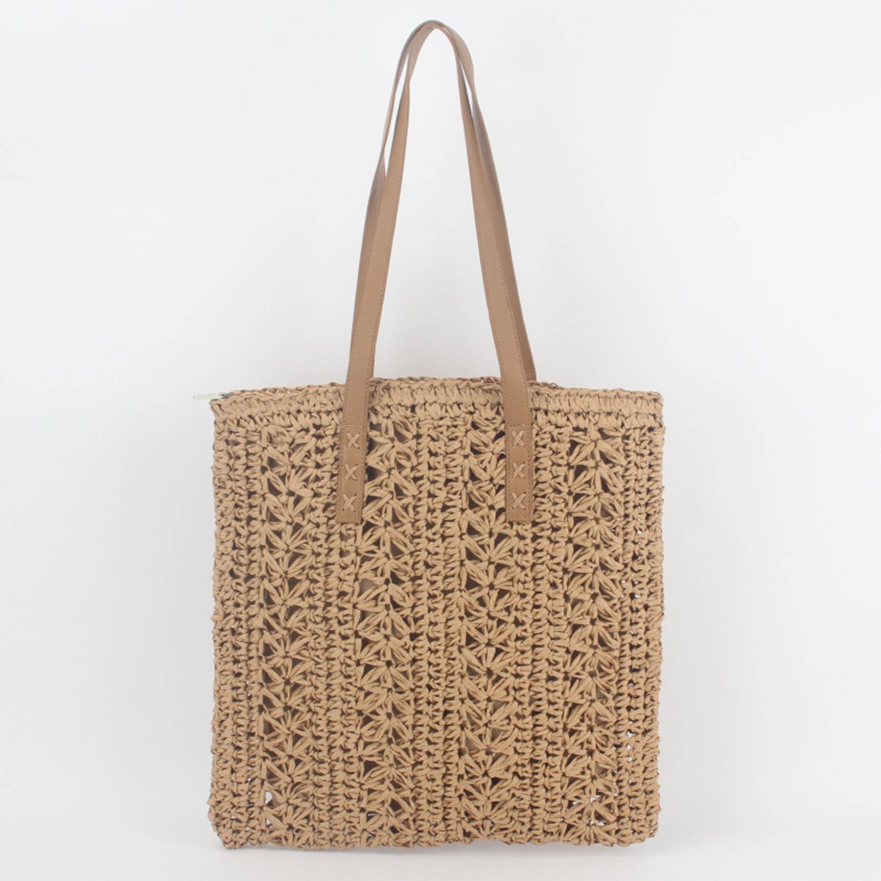 Handwoven Straw Beach Bag for Travel 4