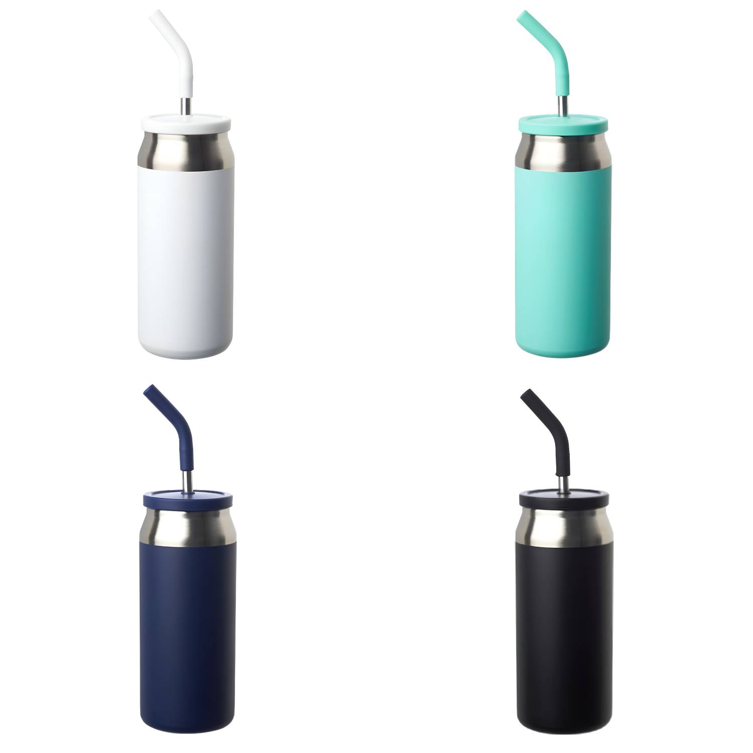 Stainless Steel Tumbler with Lid and Straw, 22 oz. 2
