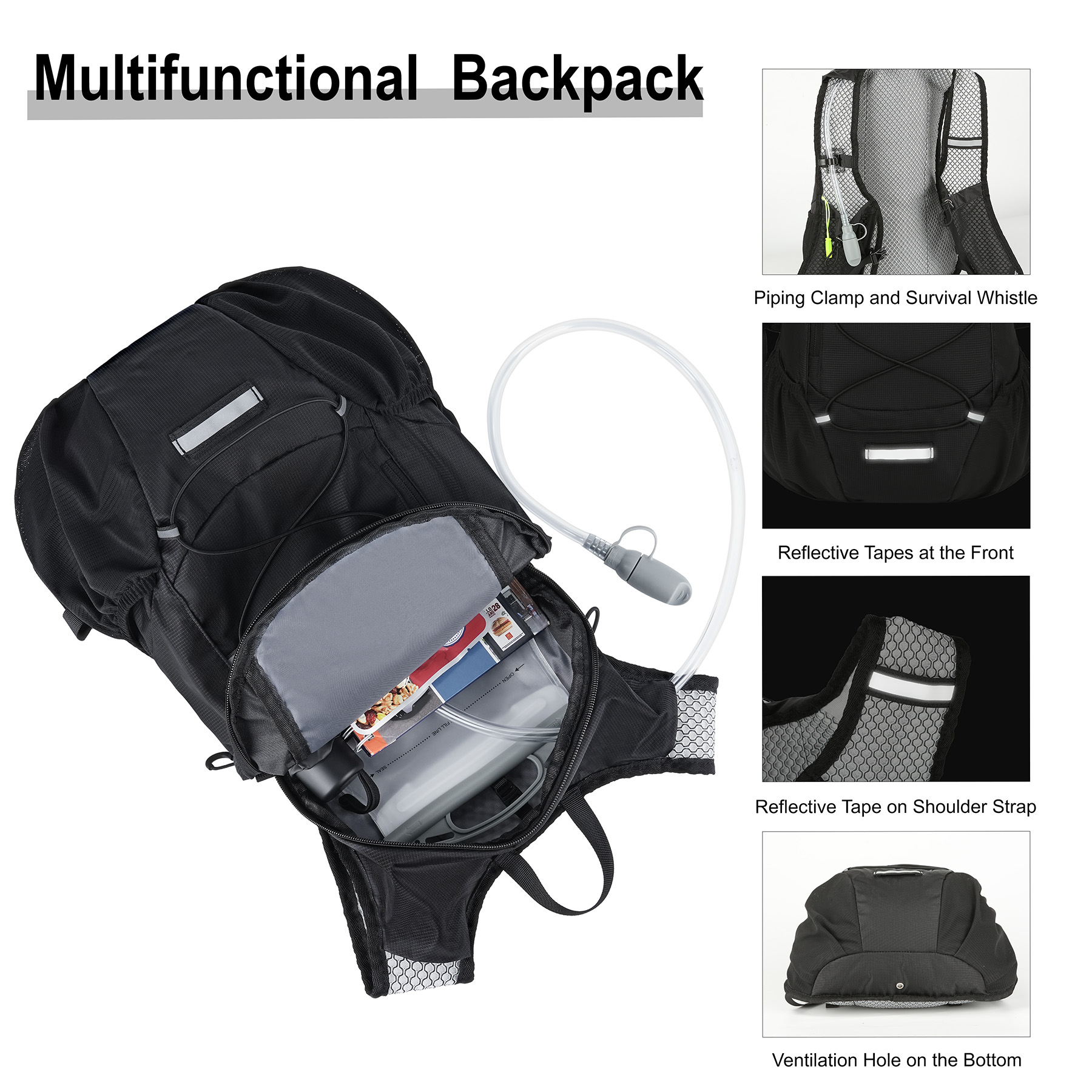 12L Lightweight Hydration Backpack For Outdoors 9