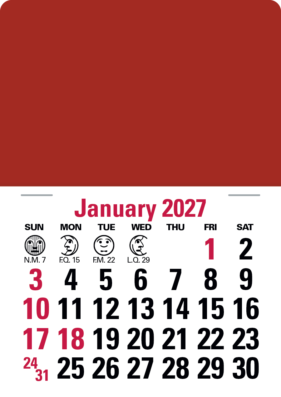 Triumph® Calendars Press-N-Stick Standard Calendar 15