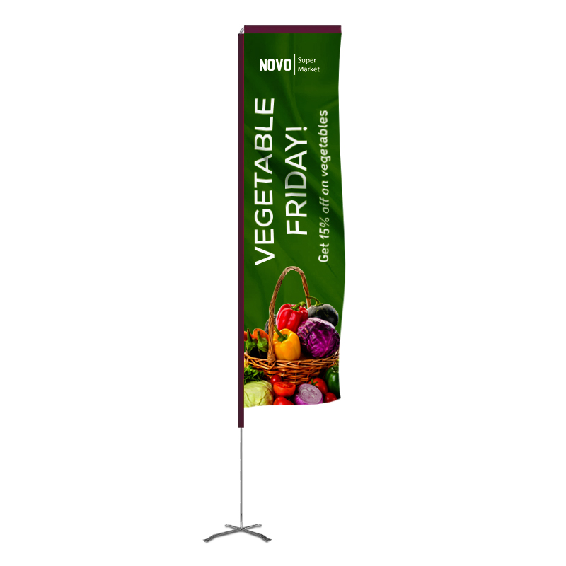 Elbow Banner™ Rectangle Flag Only - 13' 2