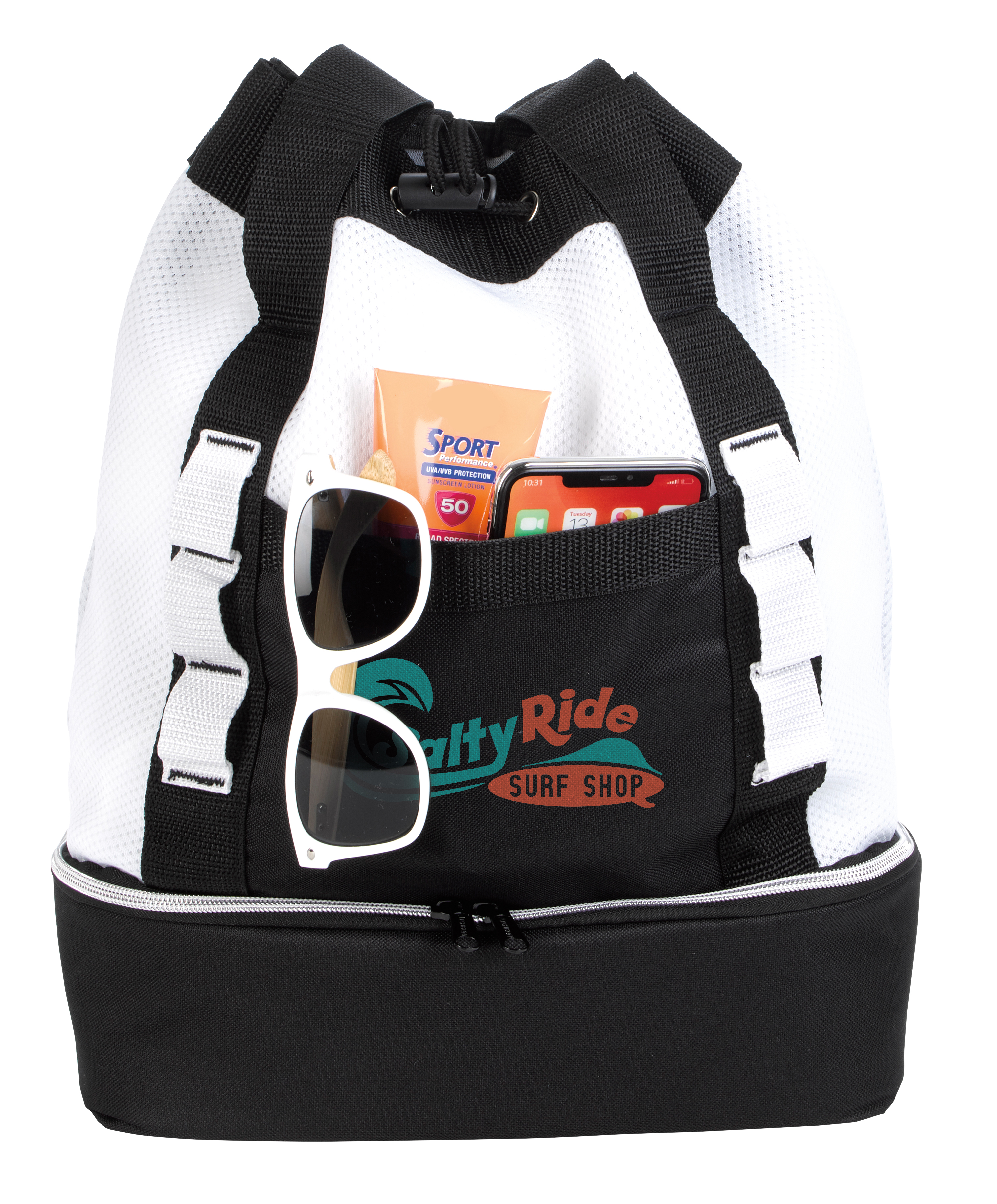 Atchison® Brightwater Dual-Compartment Tote-Pack Cooler 35