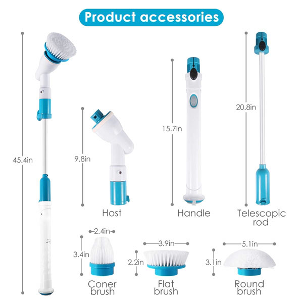 Multi-function Electric Smarl Spin Scrubber 6