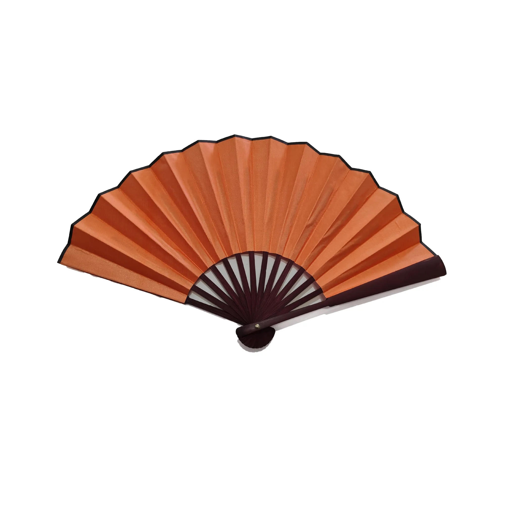 Bamboo 2-Sided Full Color Handheld Cloth Folding Fan MOQ 100 6