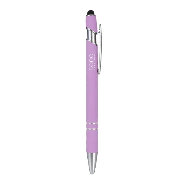 Custom Rubber Coated Stylus Ballpoint Pen 20