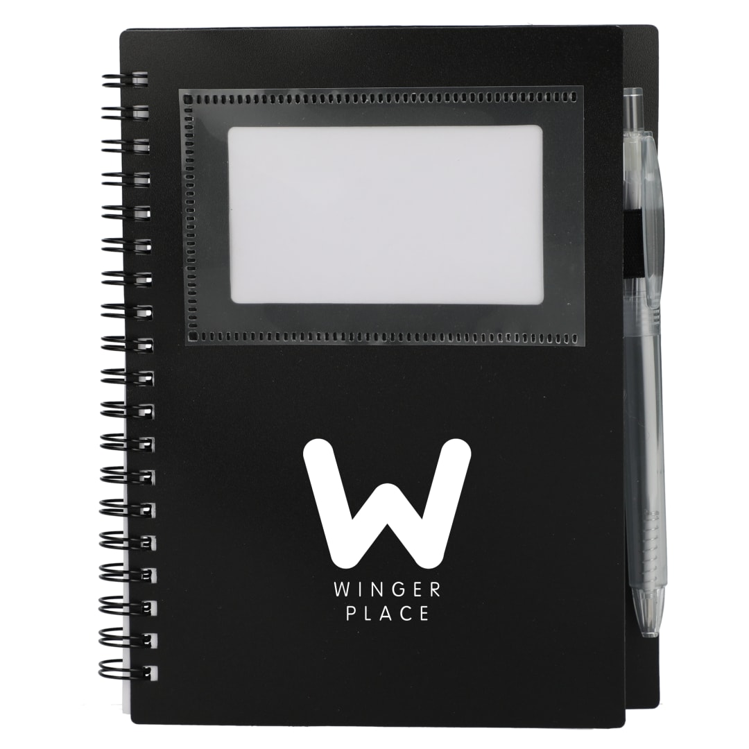 FSC® Recycled 5" x 7" Star Spiral Notebook with Pe 221