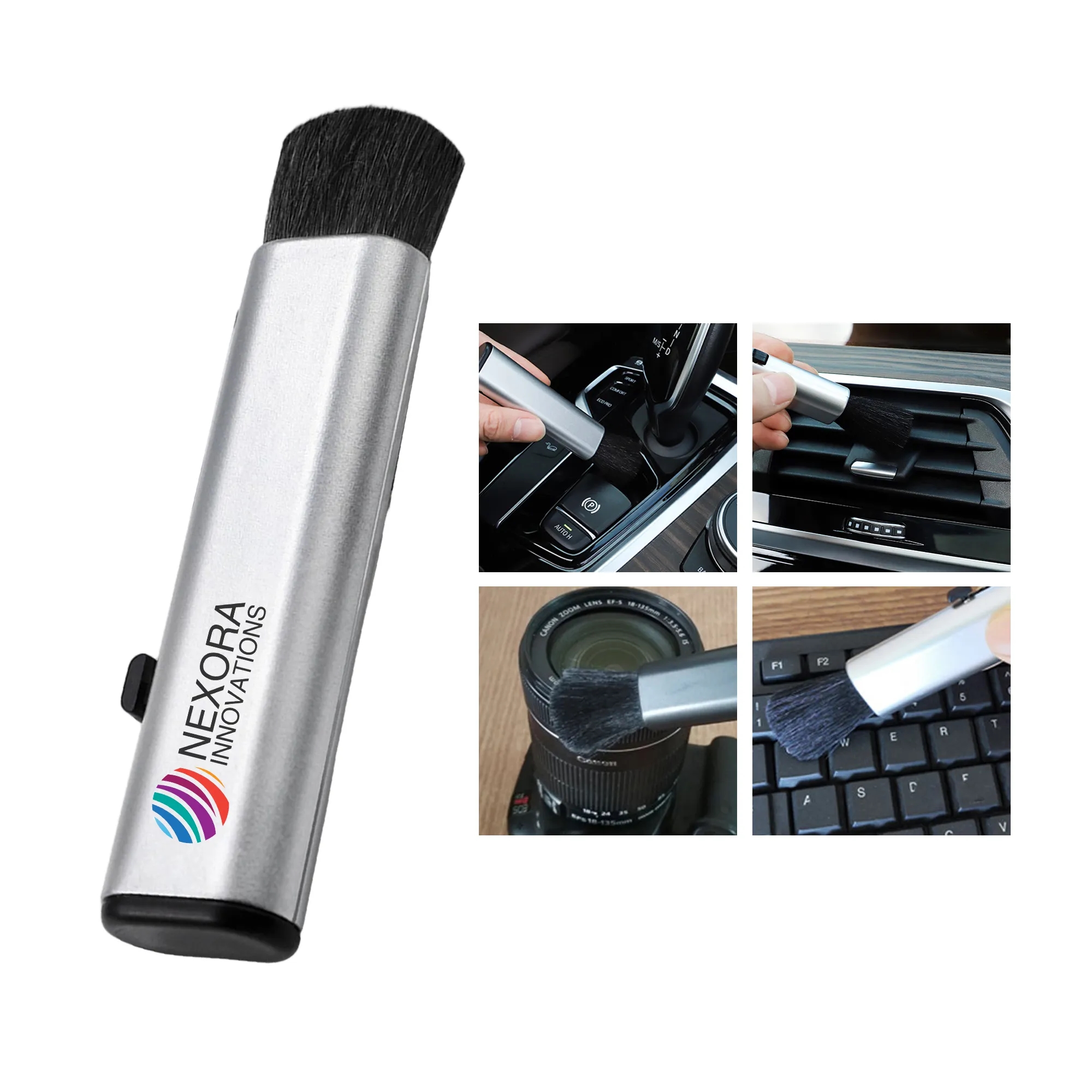 Retractable Dust Cleaning Brush for Car Interior Surfaces 3