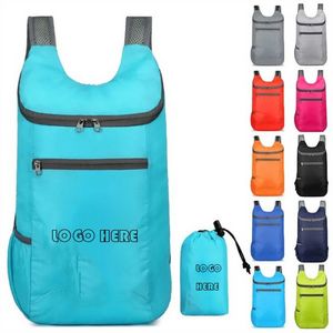 Foldable Carry-On Backpack w/ Drawstring Pouch 5