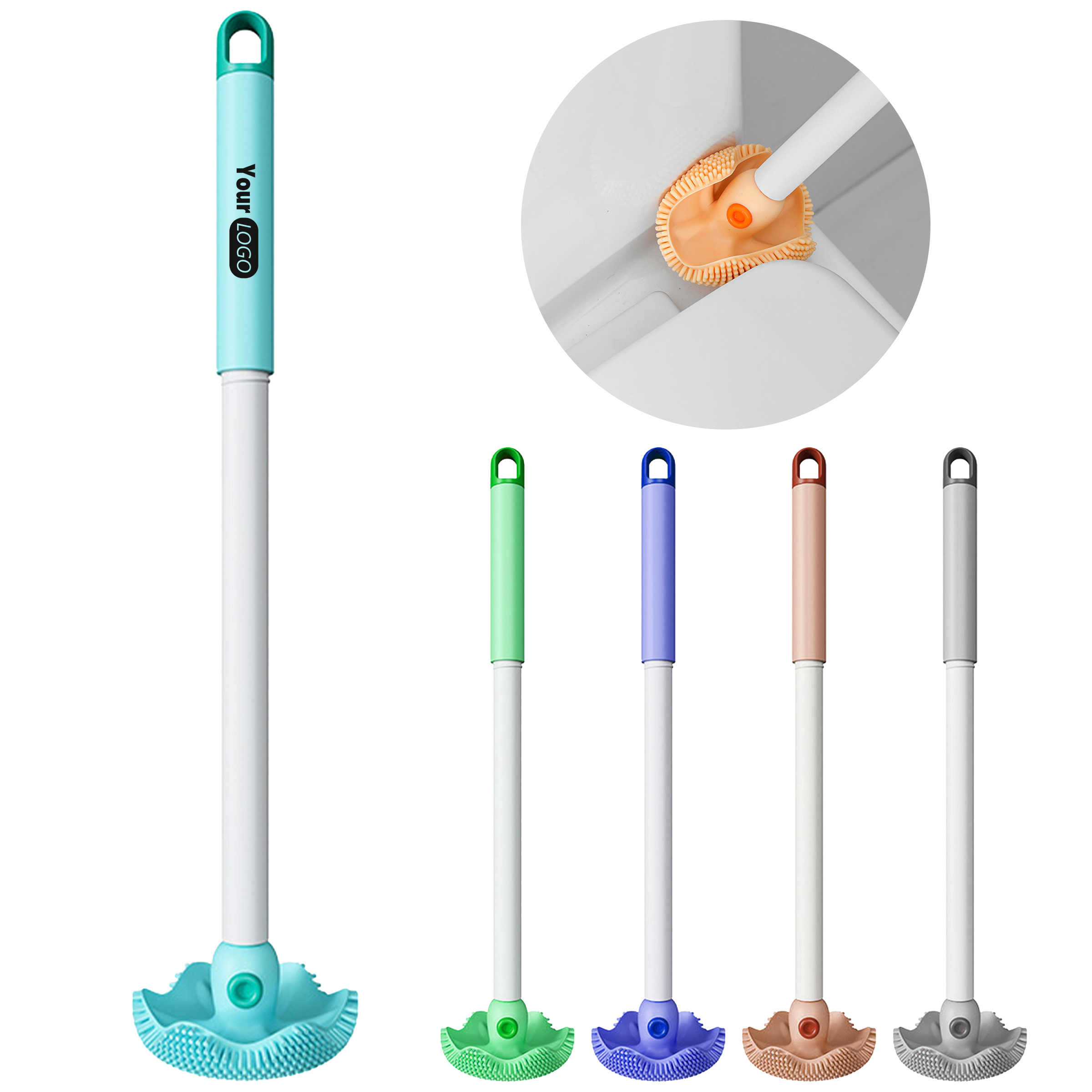 Plastic Household Bathroom Toilet Brush 5