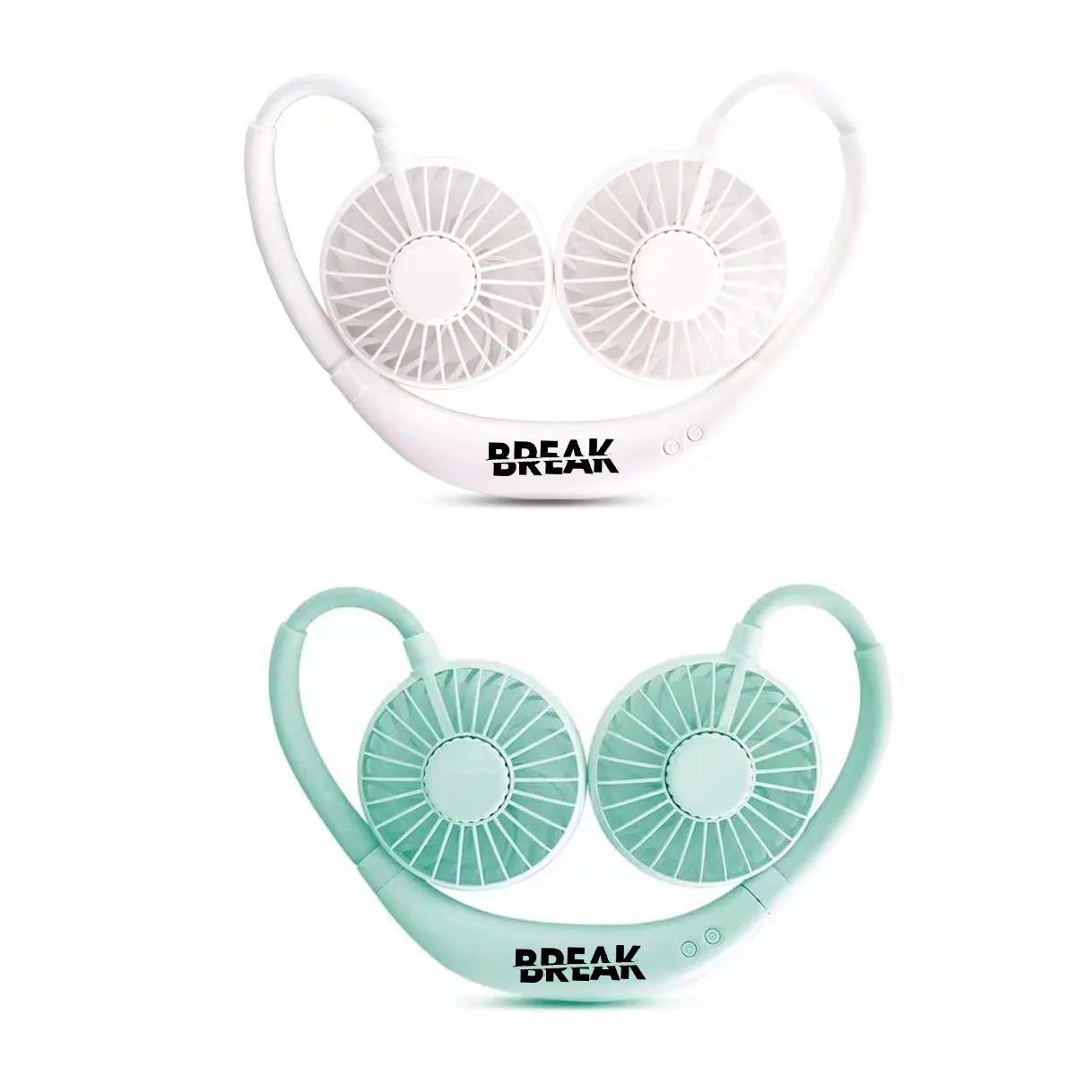 Strong Power Hands-Free USB Foldable Wearable Neck Fan 3