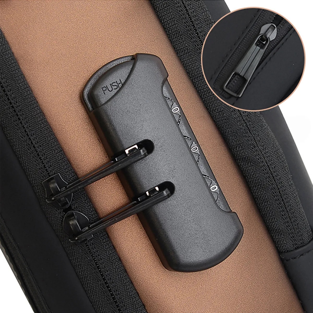 Waterproof Anti-Theft Crossbody Sling Bag W/ Integrated Lock 6