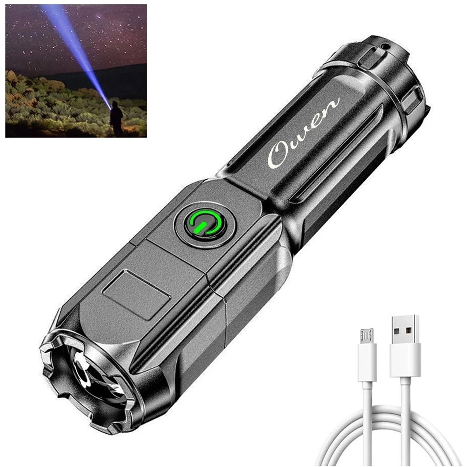 Usb Rechargeable Triple Output Led 5
