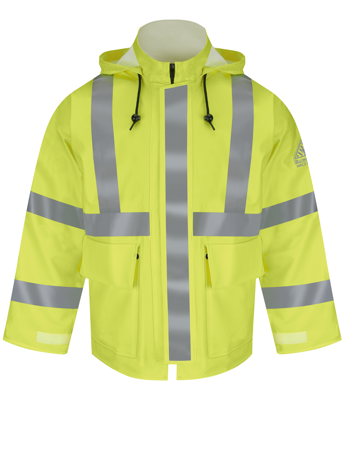 Bulwark Hi-Visibility and Raingear - Men's Flame-Resistant Hi-Visibility Rain Jacket