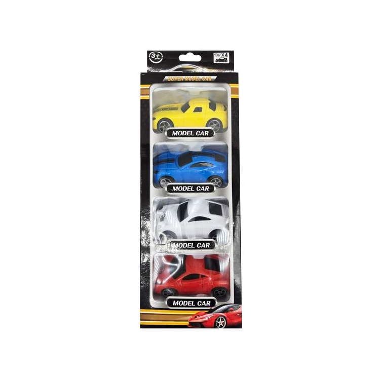Multicolor Sports Cars 4 Pack 2