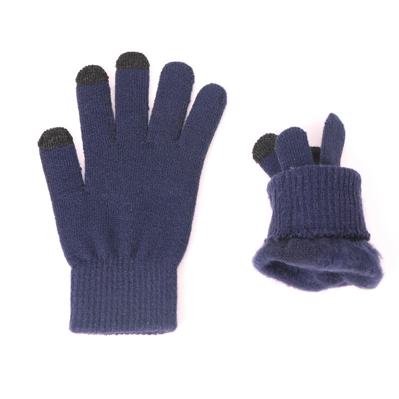 3 Piece Winter Beanie Hat Touchscreen Gloves Scarf Warm Set 1
