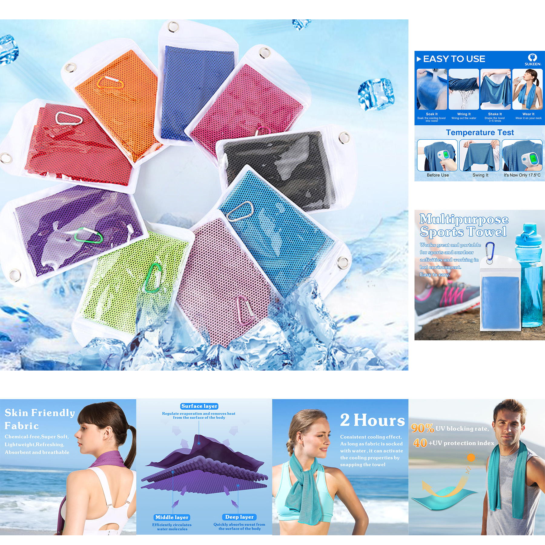 40"x12" Microfiber Cool Towel 2