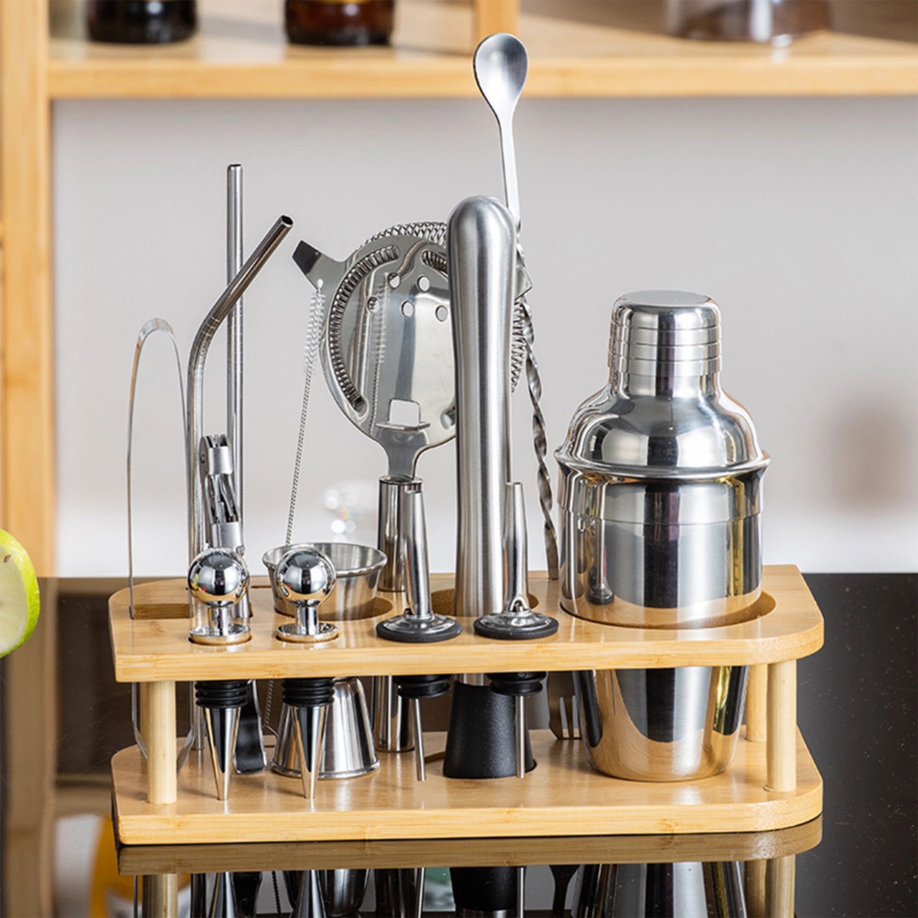 15-Piece Bartending Tool Shaker Set 4