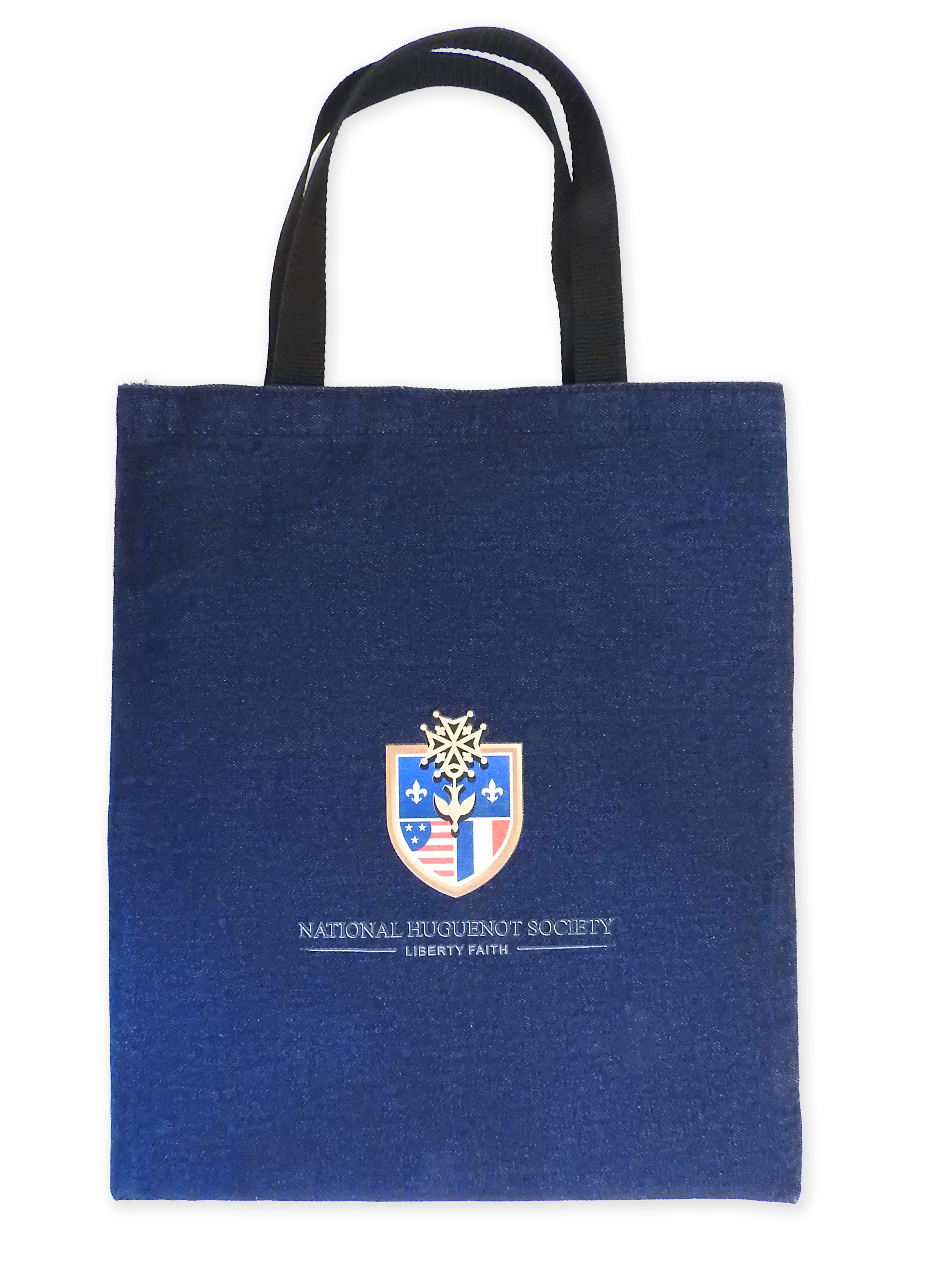 "True Blue" Denim Flat Tote Bag 2