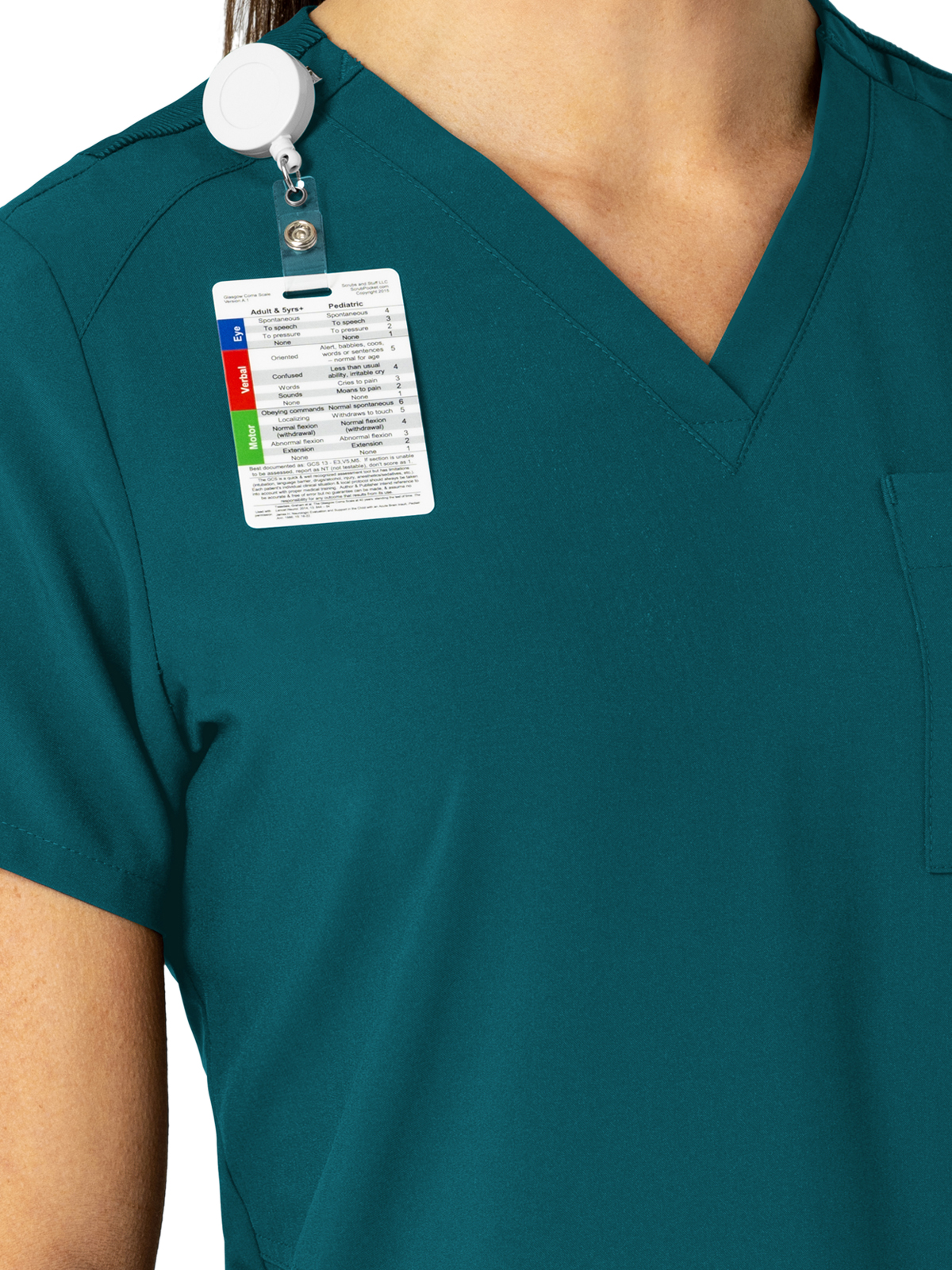 Wink - W123 - Women's Three-Pocket Flex-N-Reach V-Neck Top 10