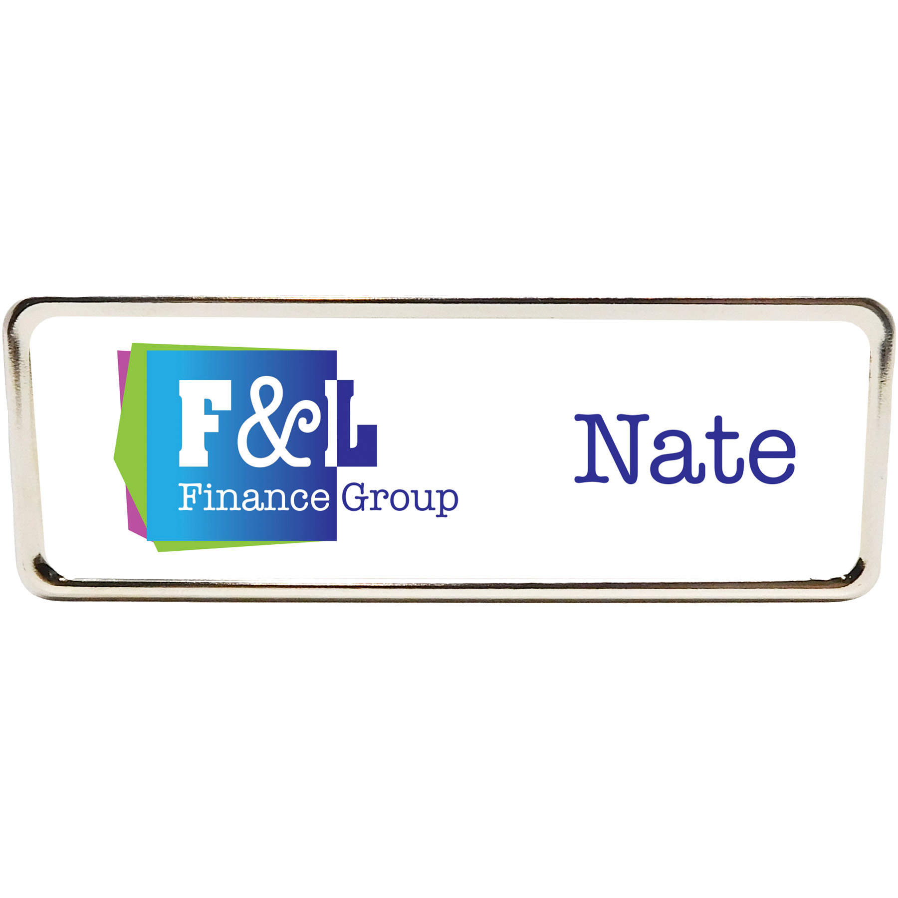 Columbus Metal Name Badge (standard 3 x 1) 4