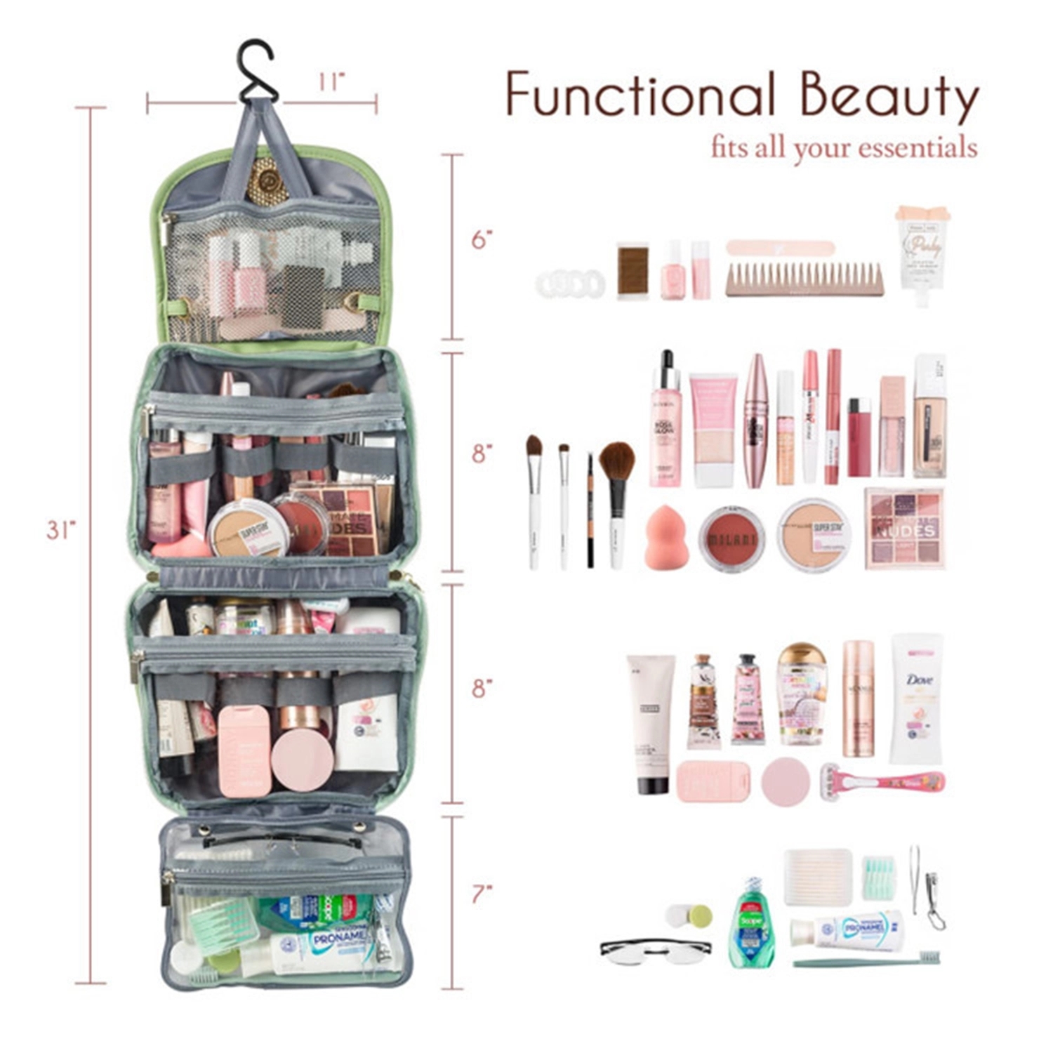 Waterproof Travel Cosmetic Organizer 4