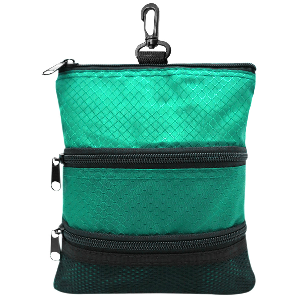 Golf Accessory Pouch with Carabiner and Zipper Pockets 8