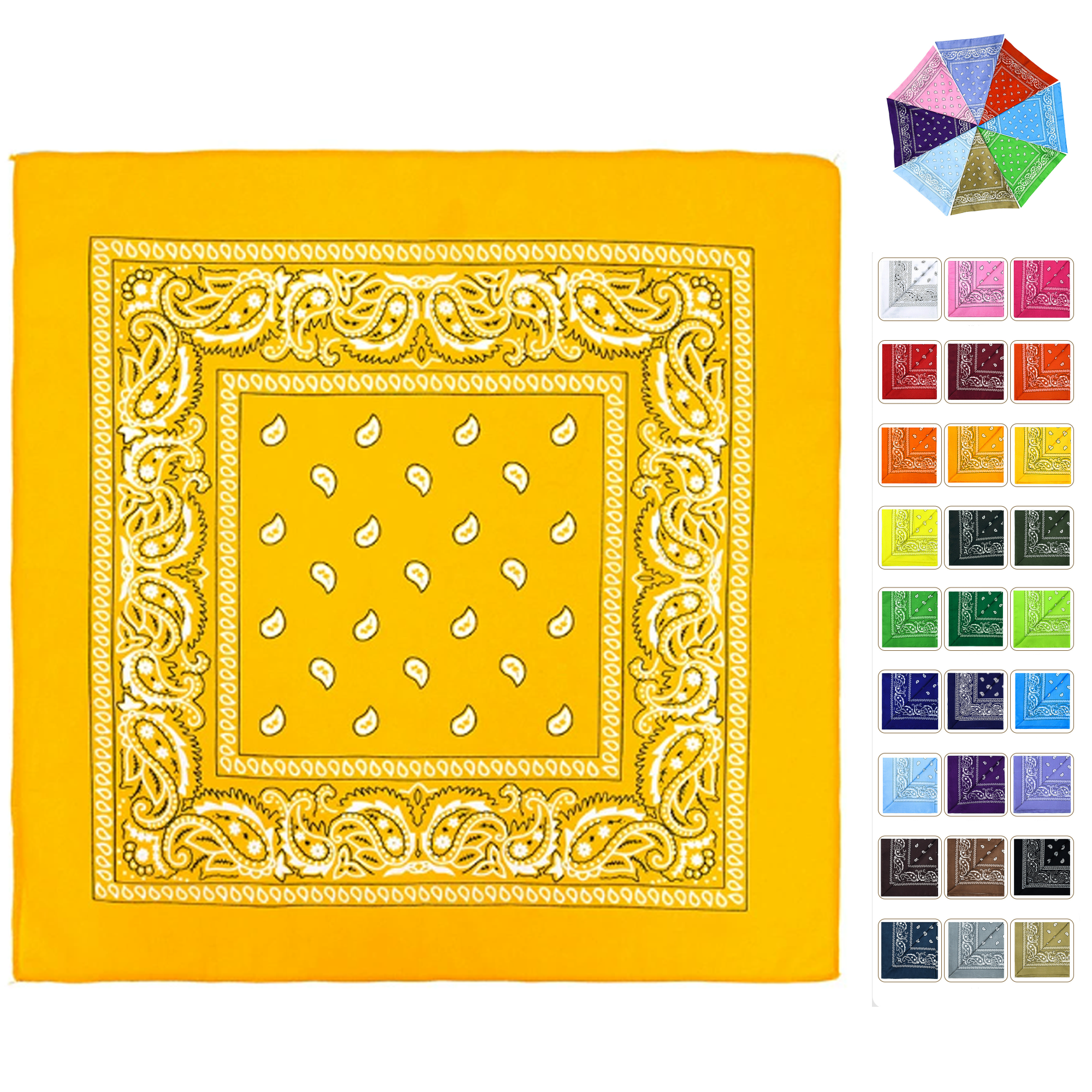 Soft Polyester Square Bandannas 2