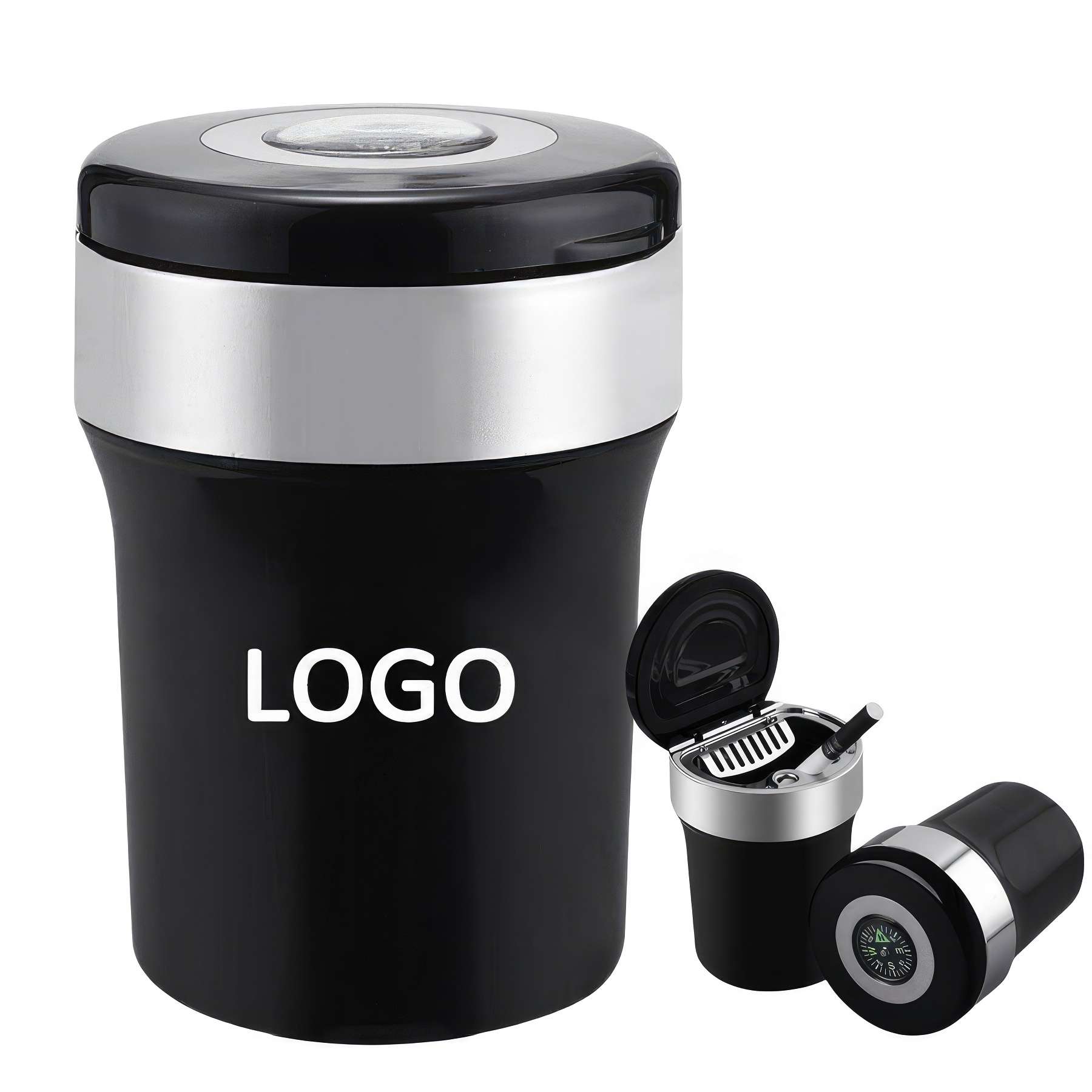 Smokeless Ashtray with Lid for Home and Car 2